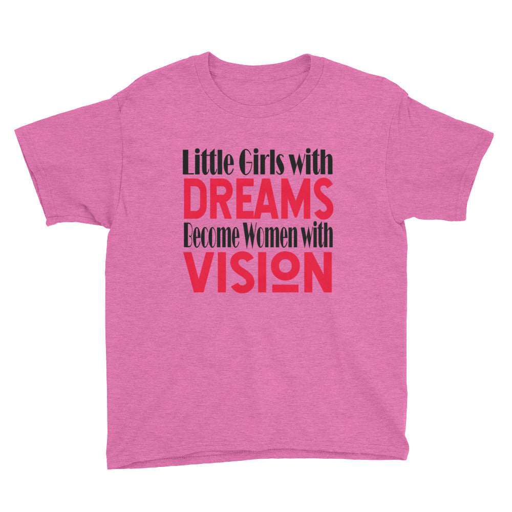"Little Girls With Dreams" Kids Short Sleeve T-Shirt-Kids-TAU TRENDY TEES-Wear-N-Share Apparel