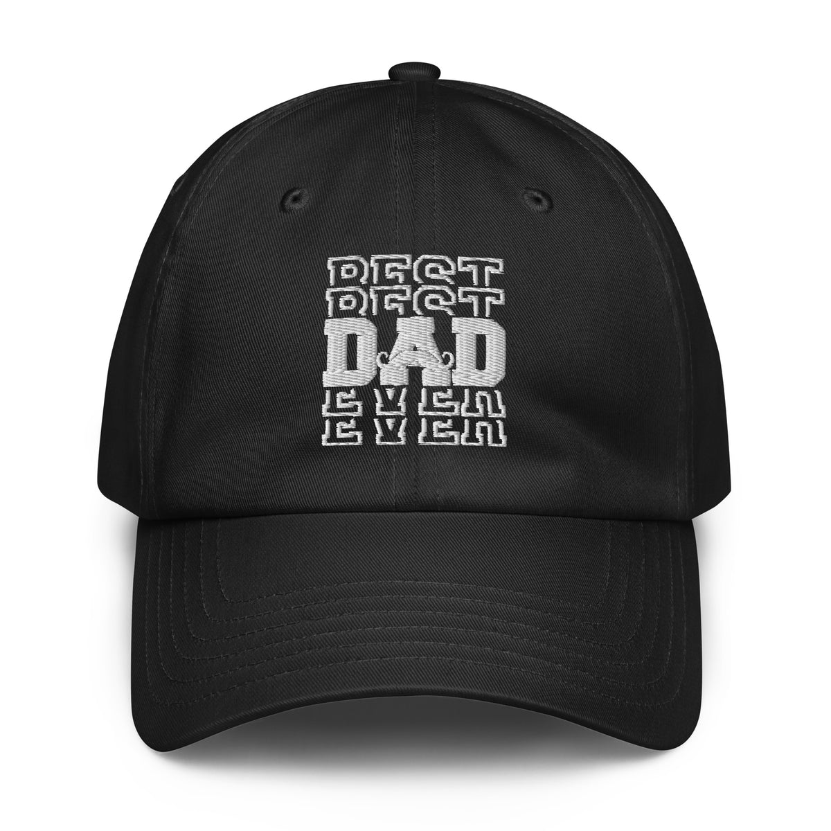 "Best Best Dad Ever Ever" Under Armour® Dad Hat | Dad Gift-TAU TRENDY TEES LLC-Black-Wear-N-Share Apparel