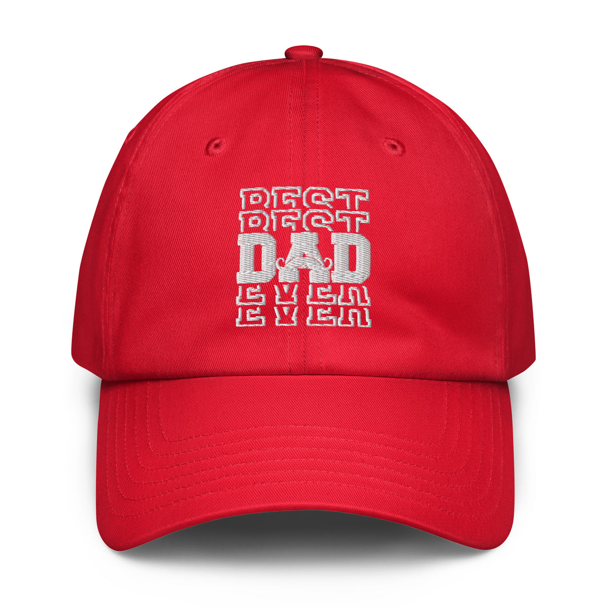 "Best Best Dad Ever Ever" Under Armour® Dad Hat | Dad Gift-TAU TRENDY TEES LLC-Red-Wear-N-Share Apparel
