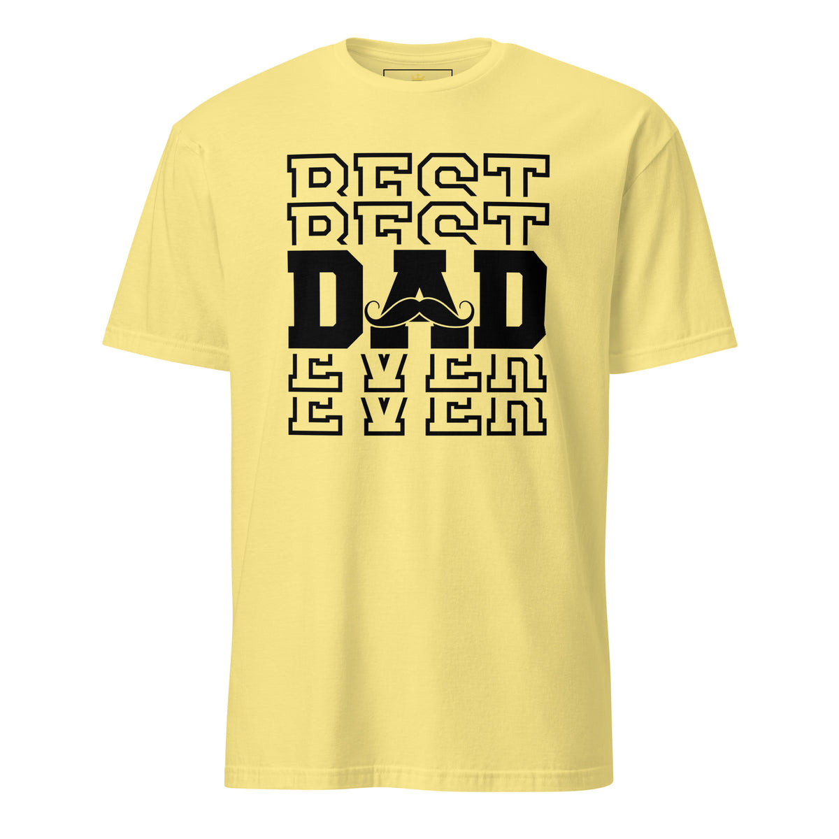 "Best Best Dad Ever Ever" Unisex T-Shirt | Funny Dad Tee | Gildan 64000-TAU TRENDY TEES LLC-Cornsilk-S-Wear-N-Share Apparel