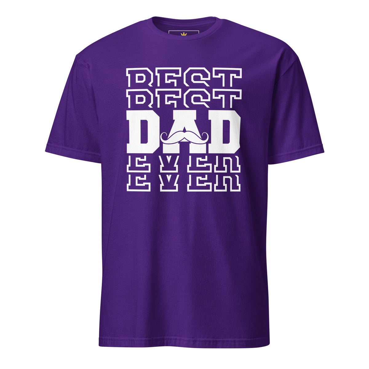 "Best Best Dad Ever Ever" Unisex T-Shirt | Funny Dad Tee | Gildan 64000-TAU TRENDY TEES LLC-Purple-S-Wear-N-Share Apparel