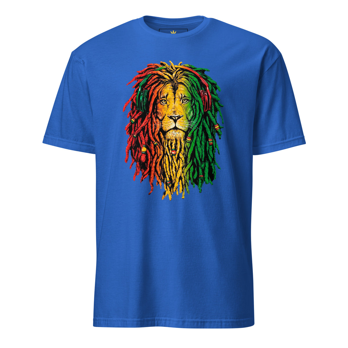 "Rasta Lion" Unisex T-Shirt | Black Culture Pride Tee-TAU TRENDY TEES LLC-Royal-S-Wear-N-Share Apparel