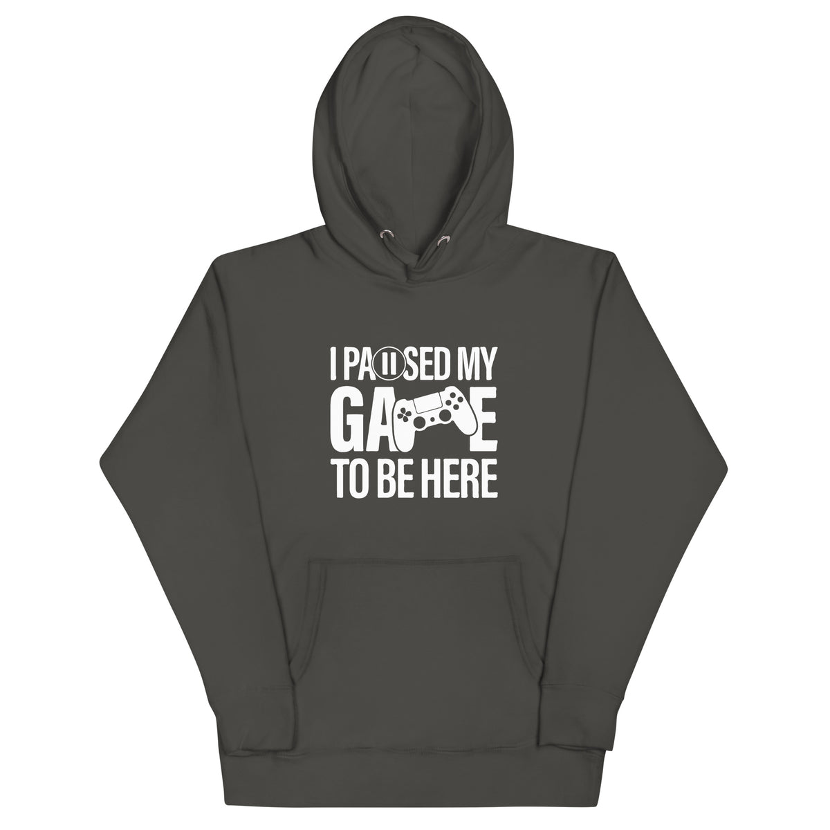 "I Paused My Game to Be Here" Unisex Hoodie | Gamer Hoodie-TAU TRENDY TEES LLC-Vintage Black-S-Wear-N-Share Apparel