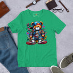 Urban Teddy Graffiti Black Unisex t-shirt-T Shirts-TAU TRENDY TEES LLC-Heather Kelly-S-Wear-N-Share Apparel