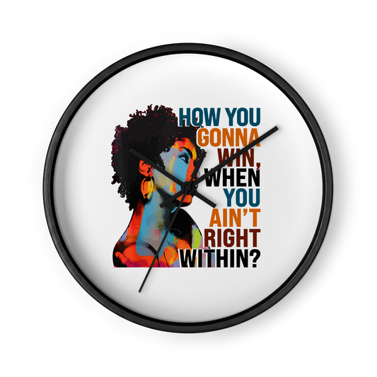 Lauryn Hill - "How You Going to Win" Wall clock-TAU TRENDY TEES LLC-Wear-N-Share Apparel