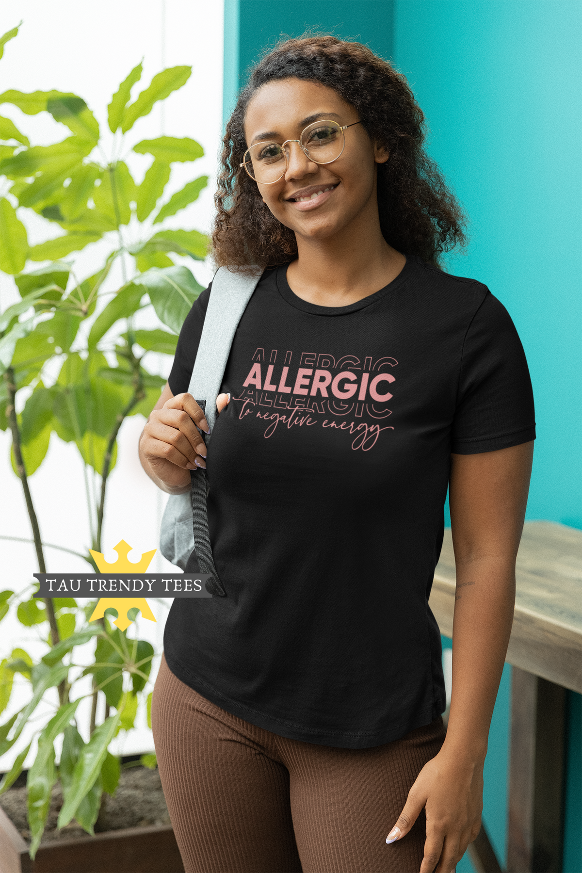 "Allergic to Negative Energy" Short-Sleeve Unisex T-Shirt-T Shirts-TAU TRENDY TEES-Wear-N-Share Apparel
