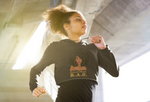 B. A. D. "Black and Determined" Crop Hoodie-Hoodies-TAU TRENDY TEES-Black-S-Wear-N-Share Apparel