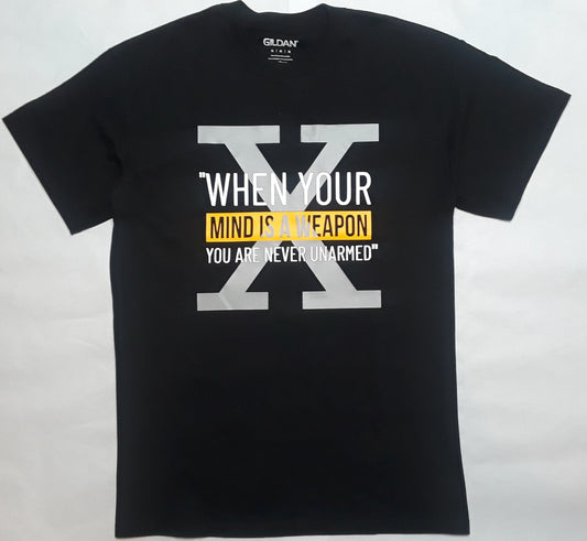 "When Your Mind is a Weapon" Short-Sleeve Unisex T-Shirt-T Shirts-TAU TRENDY TEES-Black-XS-Wear-N-Share Apparel