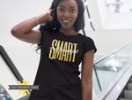 SMART AND BEAUTIFUL UNISEX T-SHIRT-T Shirts-TAU TRENDY TEES LLC-XS-BLACK w/YELLOW & WHITE-Wear-N-Share Apparel