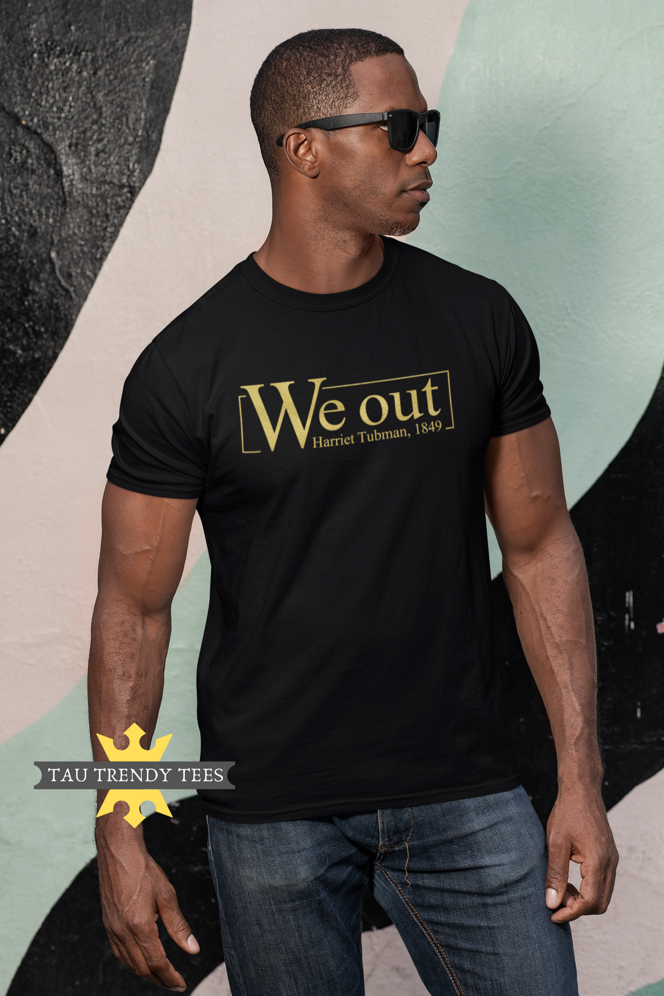 "We Out" Harriet Tubman Short-Sleeve Unisex T-Shirt-T Shirts-TAU TRENDY TEES LLC-Small-Wear-N-Share Apparel