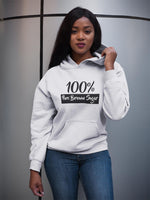 "100% Pure Brown Sugar" Unisex Hoodie-Hoodies-TAU TRENDY TEES-White-S-Wear-N-Share Apparel