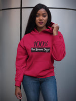 "100% Pure Brown Sugar" Unisex Hoodie-Hoodies-TAU TRENDY TEES-Red-S-Wear-N-Share Apparel
