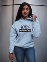 "100% Pure Brown Sugar" Unisex Hoodie-Hoodies-TAU TRENDY TEES-Light Blue-S-Wear-N-Share Apparel