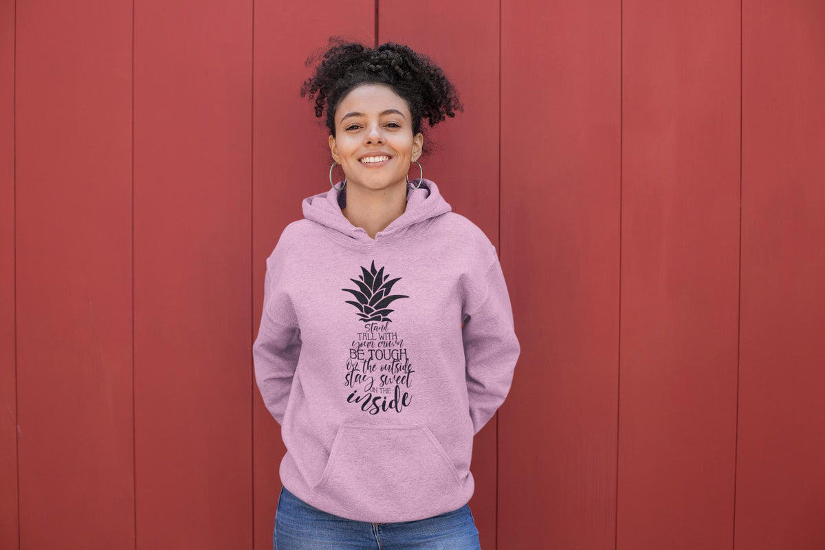 "Stand Tall With Your Crown" Unisex Hoodie-Hoodies-TAU TRENDY TEES-Wear-N-Share Apparel