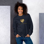 #MYMELANINISGOLD Unisex Sweatshirt-Sweatshirts-TAU TRENDY TEES-Navy-S-Wear-N-Share Apparel