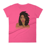 "Nubian Empress" Women's short sleeve t-shirt-T Shirts-TAU TRENDY TEES-Hot Pink-S-Wear-N-Share Apparel