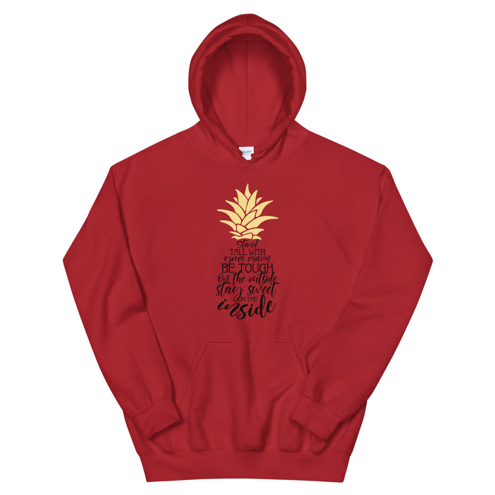 "Stand Tall With Your Crown" Unisex Hoodie-Hoodies-TAU TRENDY TEES-Red-S-Wear-N-Share Apparel