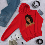 "Nubian Empress"Unisex Hoodie-Hoodies-TAU TRENDY TEES-Red-S-Wear-N-Share Apparel