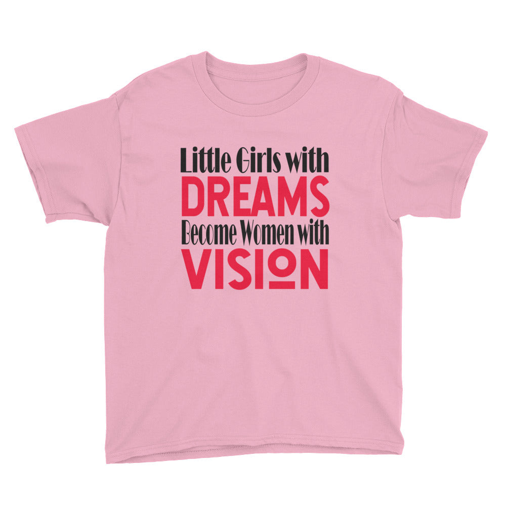 "Little Girls With Dreams" Kids Short Sleeve T-Shirt-Kids-TAU TRENDY TEES-Wear-N-Share Apparel