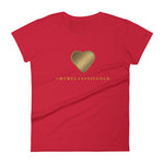 #MYMELANINISGOLD Women's short sleeve t-shirt-T Shirts-TAU TRENDY TEES-Red-S-Wear-N-Share Apparel