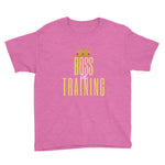 "Boss in Training" Cool T Shirts for boys and girls-Kids-TAU TRENDY TEES-Heather Hot Pink-XS-Wear-N-Share Apparel
