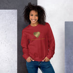 #MYMELANINISGOLD Unisex Sweatshirt-Sweatshirts-TAU TRENDY TEES-Red-S-Wear-N-Share Apparel