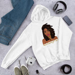 "Nubian Empress"Unisex Hoodie-Hoodies-TAU TRENDY TEES-White-S-Wear-N-Share Apparel