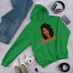 "Nubian Empress"Unisex Hoodie-Hoodies-TAU TRENDY TEES-Irish Green-S-Wear-N-Share Apparel