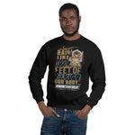 "Feet of Brass" Unisex Sweatshirt-Sweatshirts-TAU TRENDY TEES-Black-S-Wear-N-Share Apparel