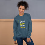 "Win! Win! Win! Win!" Unisex Sweatshirt-Sweatshirts-TAU TRENDY TEES-Indigo Blue-S-Wear-N-Share Apparel