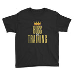 "Boss in Training" Cool T Shirts for boys and girls-Kids-TAU TRENDY TEES-Black-XS-Wear-N-Share Apparel