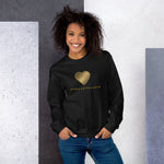 #MYMELANINISGOLD Unisex Sweatshirt-Sweatshirts-TAU TRENDY TEES-Black-S-Wear-N-Share Apparel