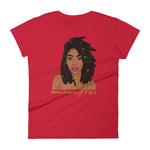 "Nubian Empress" Women's short sleeve t-shirt-T Shirts-TAU TRENDY TEES-Red-S-Wear-N-Share Apparel