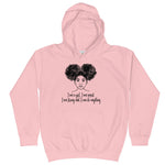 "I Am A Girl" Girls Hoodies-Kids-TAU TRENDY TEES-Baby Pink-XS-Wear-N-Share Apparel