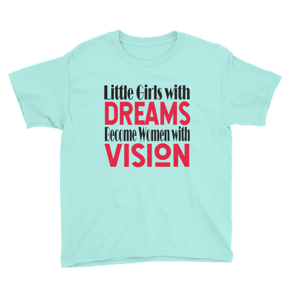 "Little Girls With Dreams" Kids Short Sleeve T-Shirt-Kids-TAU TRENDY TEES-Wear-N-Share Apparel