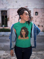 "Nubian Empress" Women's short sleeve t-shirt-T Shirts-TAU TRENDY TEES-Kelly Green-S-Wear-N-Share Apparel