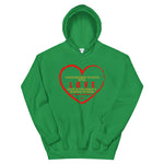 "MLK LOVE" Unisex Hoodie-Hoodies-TAU TRENDY TEES-Irish Green-S-Wear-N-Share Apparel