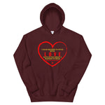 "MLK LOVE" Unisex Hoodie-Hoodies-TAU TRENDY TEES-Maroon-S-Wear-N-Share Apparel
