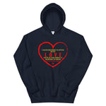 "MLK LOVE" Unisex Hoodie-Hoodies-TAU TRENDY TEES-Navy-S-Wear-N-Share Apparel